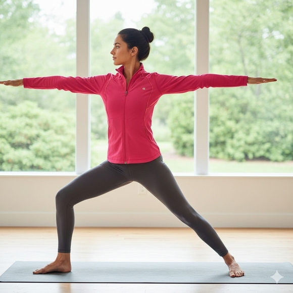 Champion athletic zip up top - Picture 1 of 6